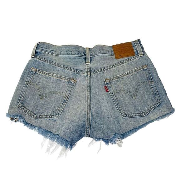 Levi’s 501 Cutoff Jean Shorts Big E size 27 - Picture 1 of 13